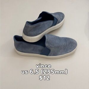 Vince Men's Blue Slip-On Shoes